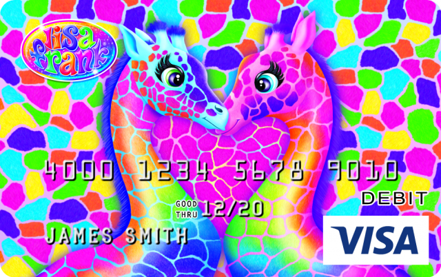 Lisa Frank Design CARD.com Prepaid Visa® Card | CARD.com