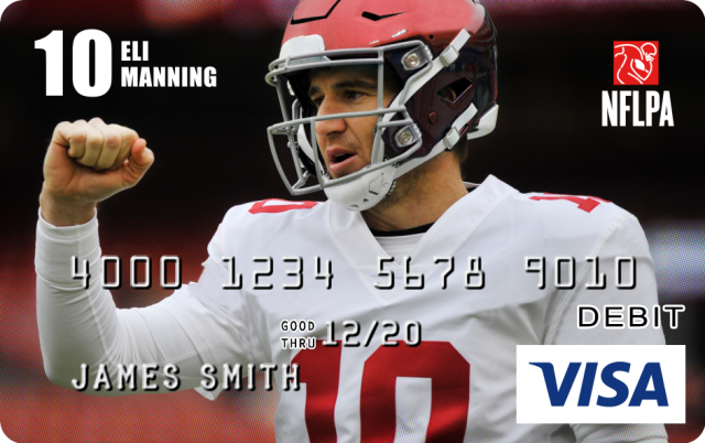 Eli Manning Design CARD.com Prepaid Visa® Card | CARD.com
