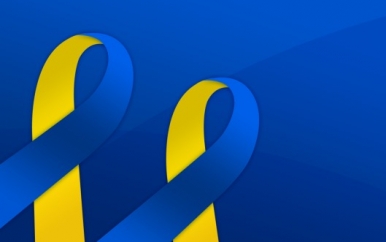 Blue and Yellow Ribbon