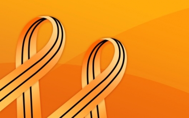 Orange and Black Ribbon