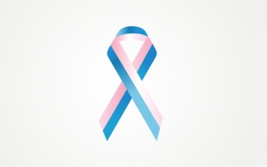 Pink and Blue Striped Ribbon