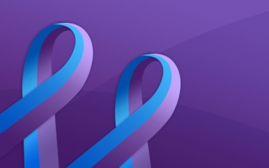 Purple and Blue Striped Ribbon