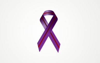 Purple and Red Ribbon