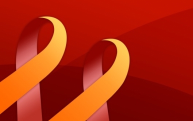 Red and Orange Ribbon