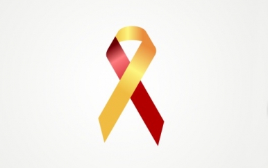 Red and Orange Ribbon