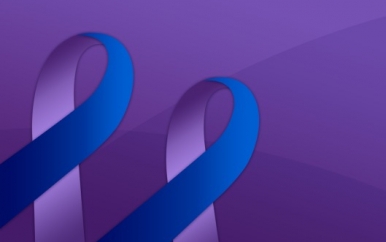 Two Tone Blue and Purple Ribbon